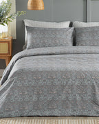 Primrose Easy Iron Single Size Duvet Cover Set 160x220 cm Navy Blue