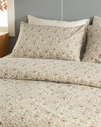 Pure Poppy Easy Iron Single Size Duvet Cover Set 160x220 cm Beige (view 2)