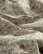 Pure Poppy Easy Iron Single Size Duvet Cover Set 160x220 cm Beige (view 3)