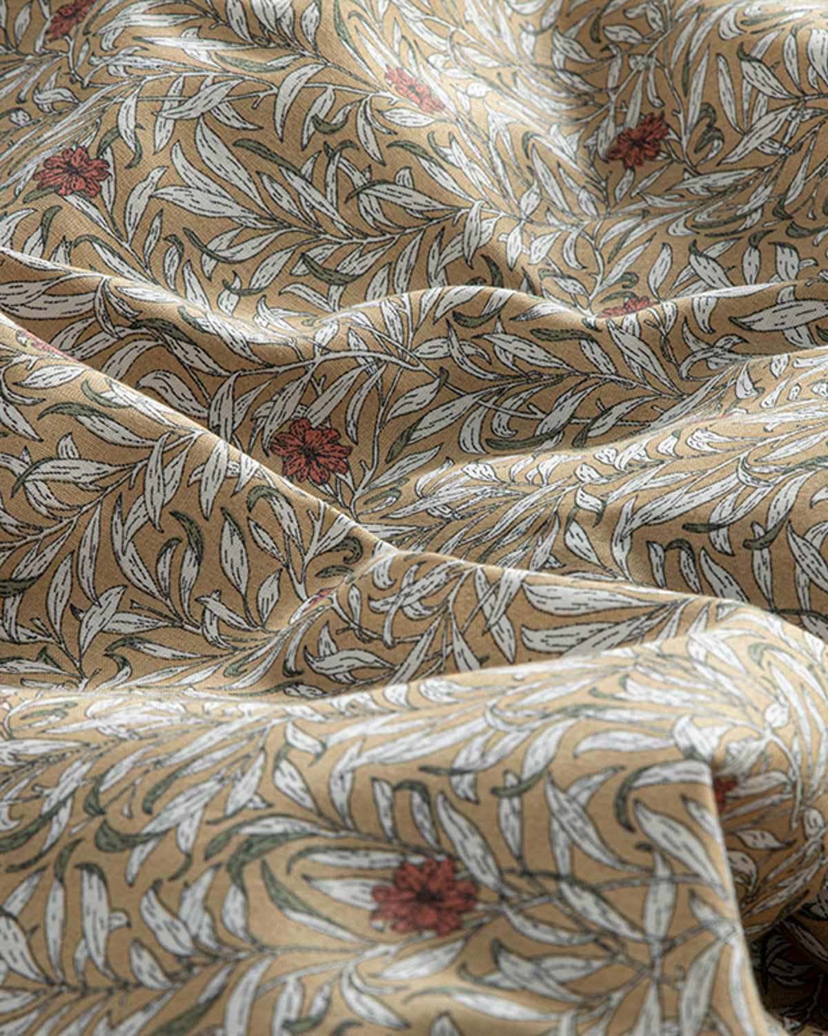 Pure Poppy Easy Iron Single Size Duvet Cover Set 160x220 cm Beige (view 3)