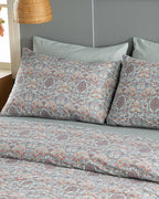 Honeysuckle Easy Iron Single Size Duvet Cover Set 160x220 cm Blue (view 2)