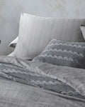Aurora Silky Touch Double Size Duvet Cover Set 200x220 cm - Gray