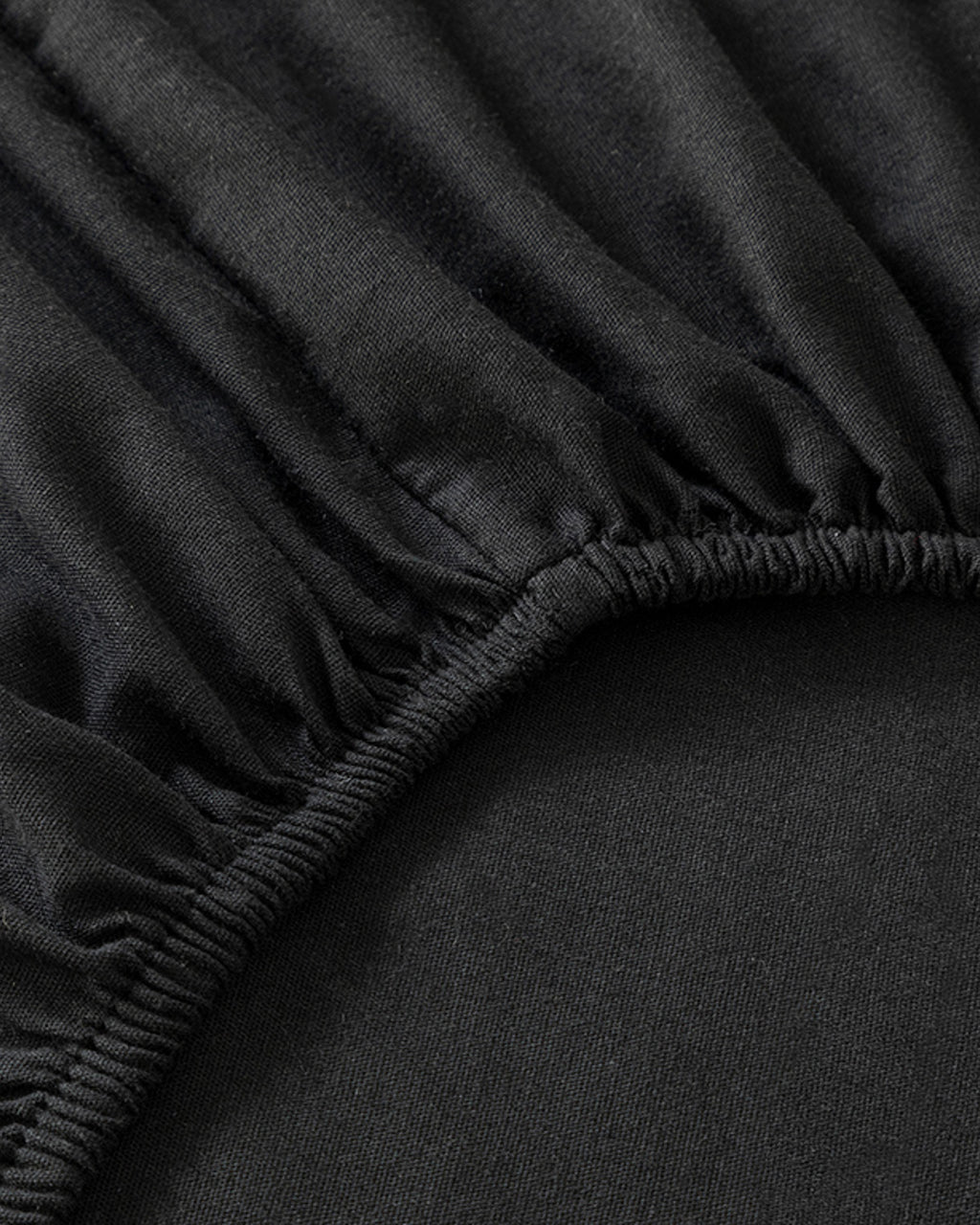 Plain Cotton Double Size Duvet Cover Set 200x220 cm Black (view 5)