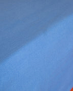 Plain Cotton Double Size Fitted Sheet 160x200 cm Blue (view 2)