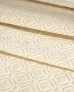 Delilah Embossed Jacquard Single Size Bed Spread Set 160x240 cm Cream (view 3)