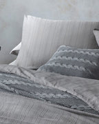 Aurora Silky Touch King Size Duvet Cover Set 240x220 cm Gray (view 2)