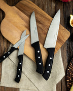 Pirge x English Home Master Cut Steel Meat Knife 14.5 cm Black (view 3)