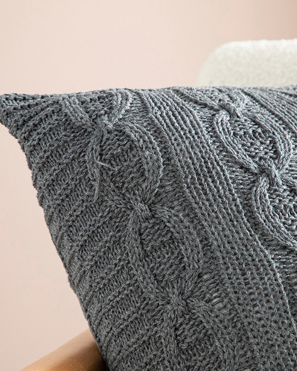 North Pole Knitwear Toss Pillow Cover 40x40 cm Anthracite (view 2)