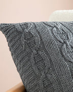 North Pole Knitwear Toss Pillow Cover 40x40 cm Anthracite (view 2)