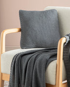Lerca Knitwear Toss Pillow Cover 40x40 cm Anthracite