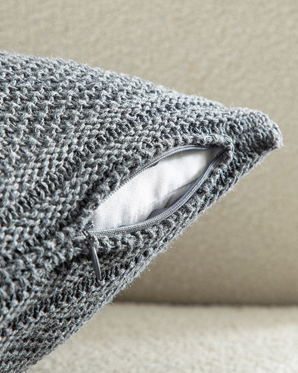 Lerca Knitwear Toss Pillow Cover 40x40 cm Anthracite (view 3)