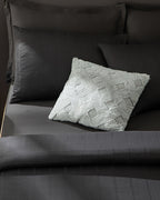 Listral Striped Cotton Satin in a Box King Size 4 Pillows Duvet Cover Set 240x220 cm Anthracite (view 3)