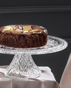 Cosmic Glass Cake Stand 30 cm Transparent