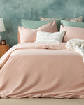 Novella Premium Soft Cotton Duvet Cover Set - Dusty Rose - Double 200x220 cm
