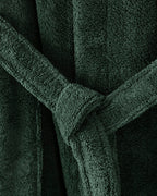 Softy Triga Cotton with Hood Bathrobe S-M Dark Green (view 3)