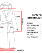 Softy Triga Cotton with Hood Bathrobe S-M Dark Green (view 4)