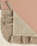 Square Cotton Bath Mat 60x90 cm Beige - Brick