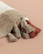 Square Cotton Bath Mat 60x90 cm Beige - Brick (view 2)