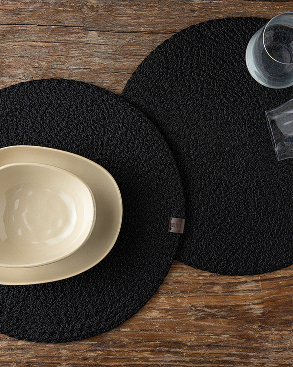 Dalia PP 2 pcs Table Mat 35 cm Black