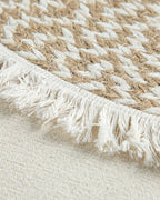 Rolena 50% Cotton 50% Jute 2 pcs Table Mat 35 cm Cream (view 3)