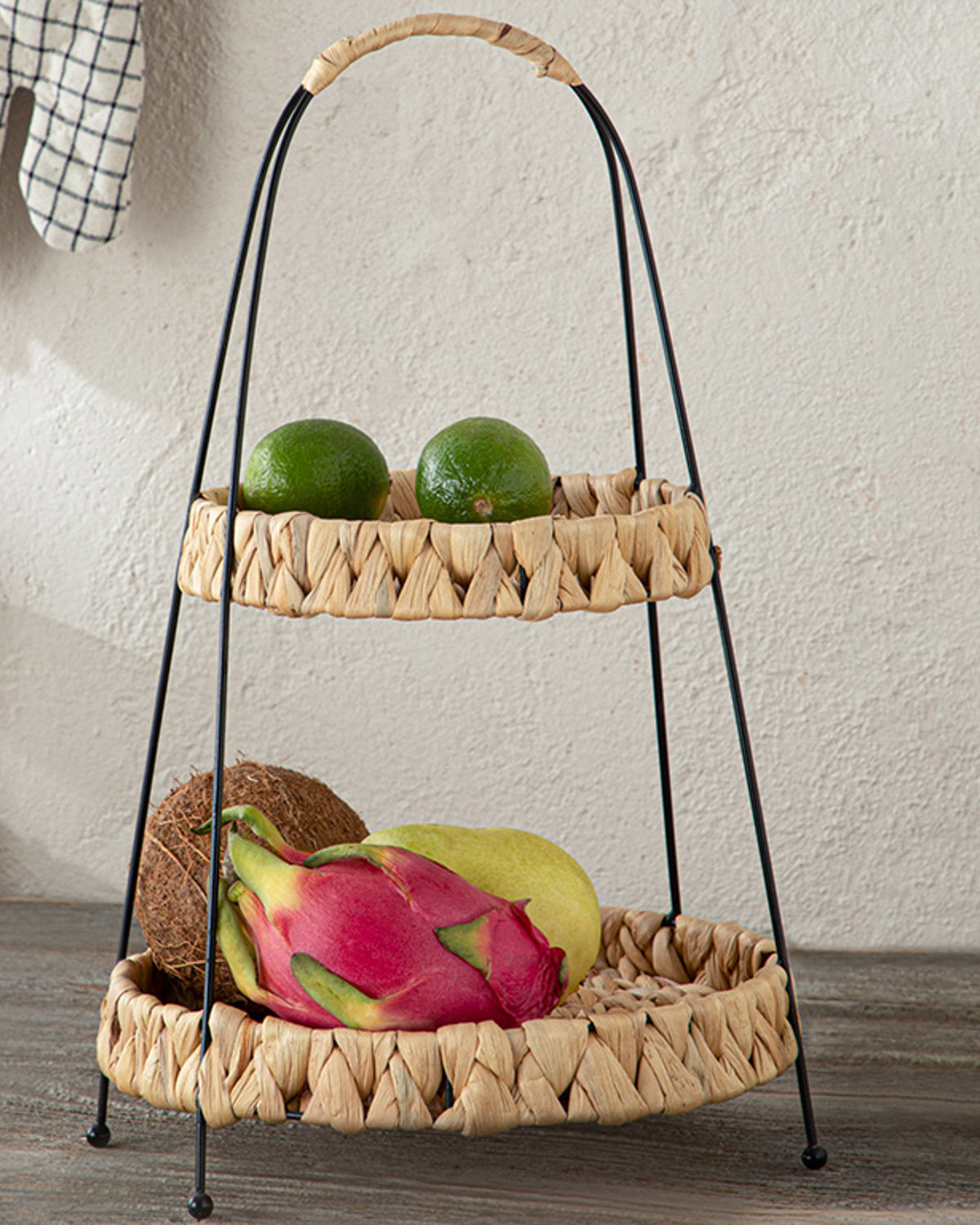 Karen Wicker 2-Tier Cookie Stand 42 cm Brown