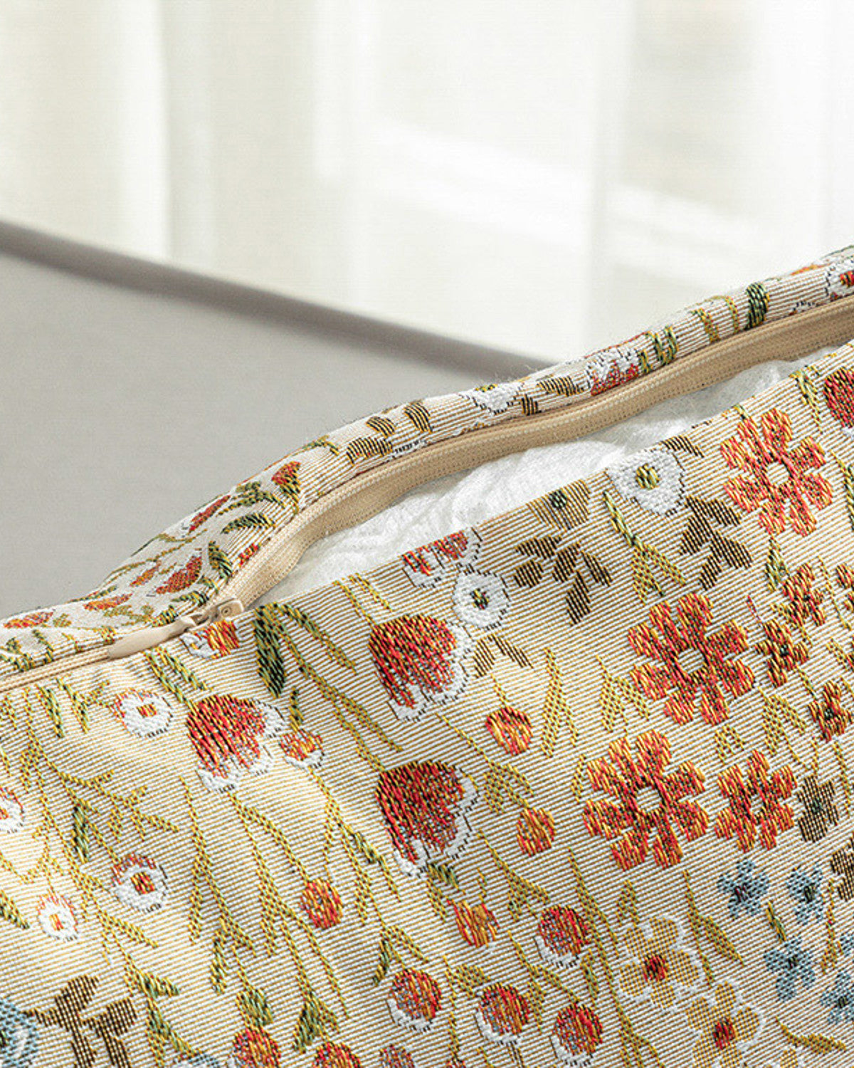 Fresco Gobelin Toss Pillow Cover 45x45 cm Ecru (view 3)