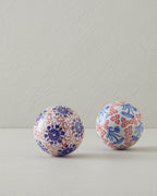 Lauren Porcelain Decorative Object 8 cm Red - Blue (view 3)