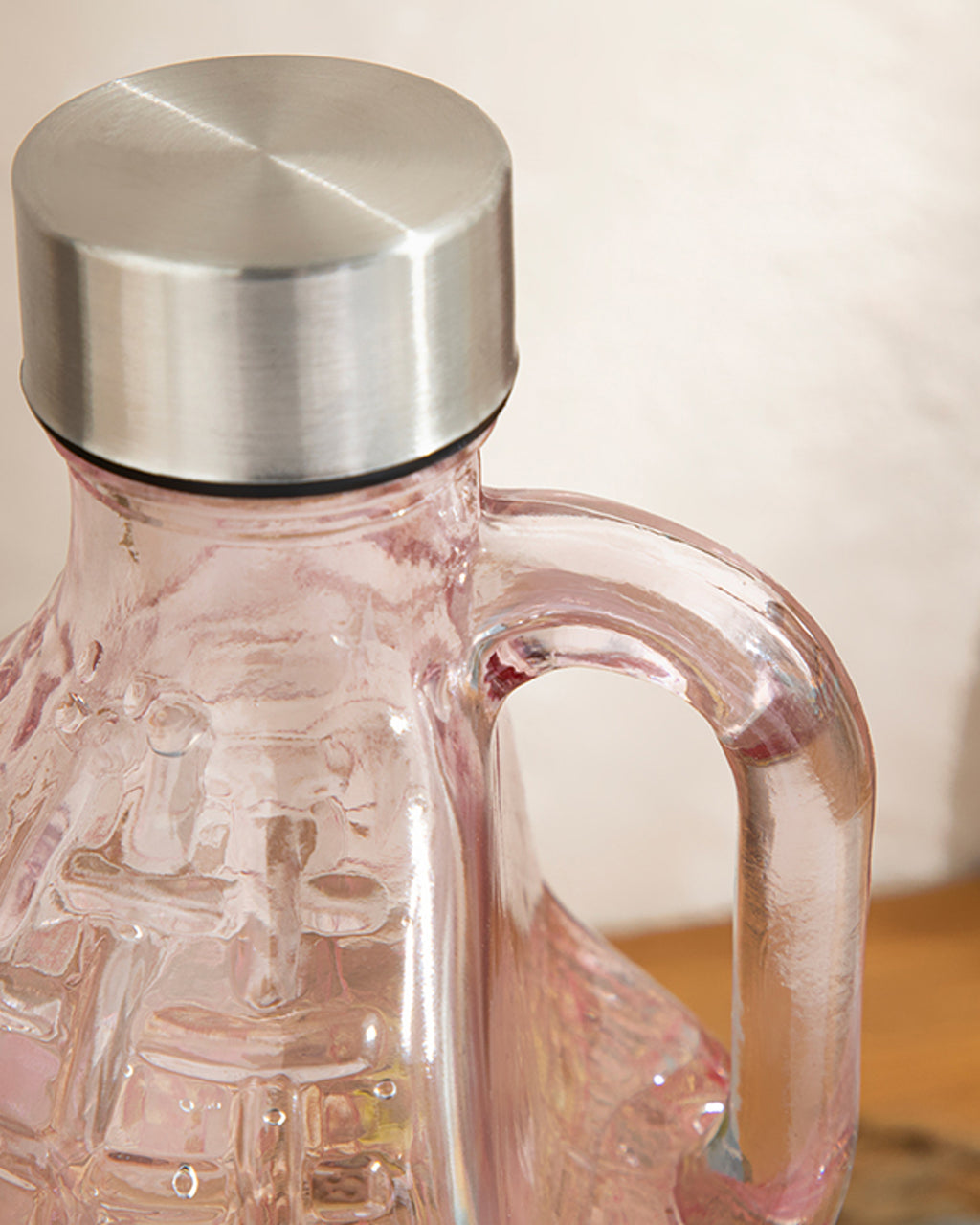 Micale Glass Bottle 1000 ml Pink (view 2)