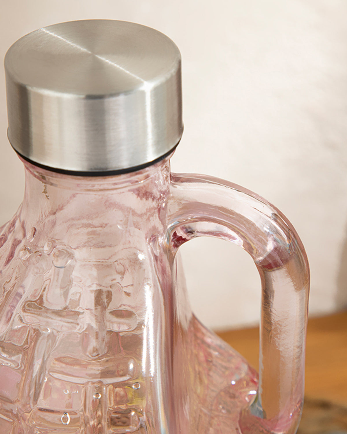 Micale Glass Bottle 1000 ml Pink (view 2)