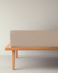 Plain Cotton Single Size Plus Fitted Sheet 120x200 cm - Coffee Foam