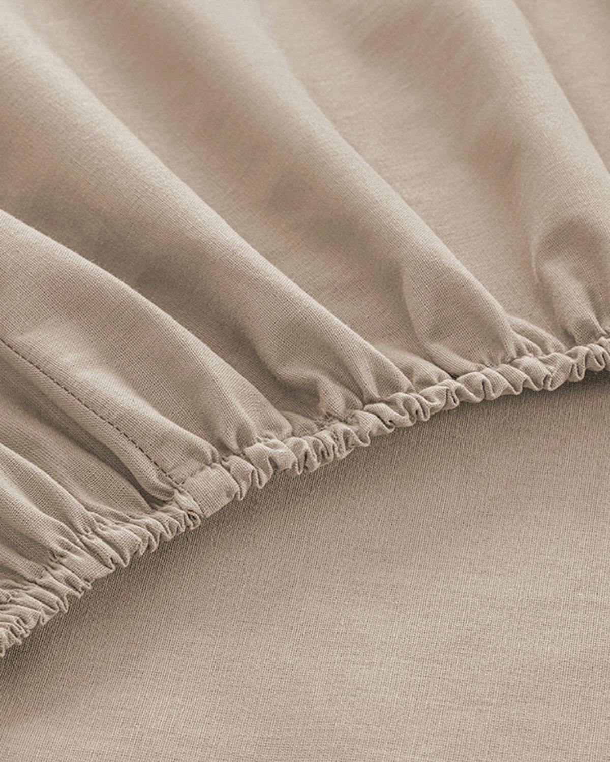 Plain Cotton Single Size Plus Fitted Sheet 120x200 cm - Powder Pink (view 3)
