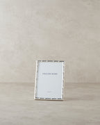 Bamboo Metal Photo Frame - Silver - 13x18 cm