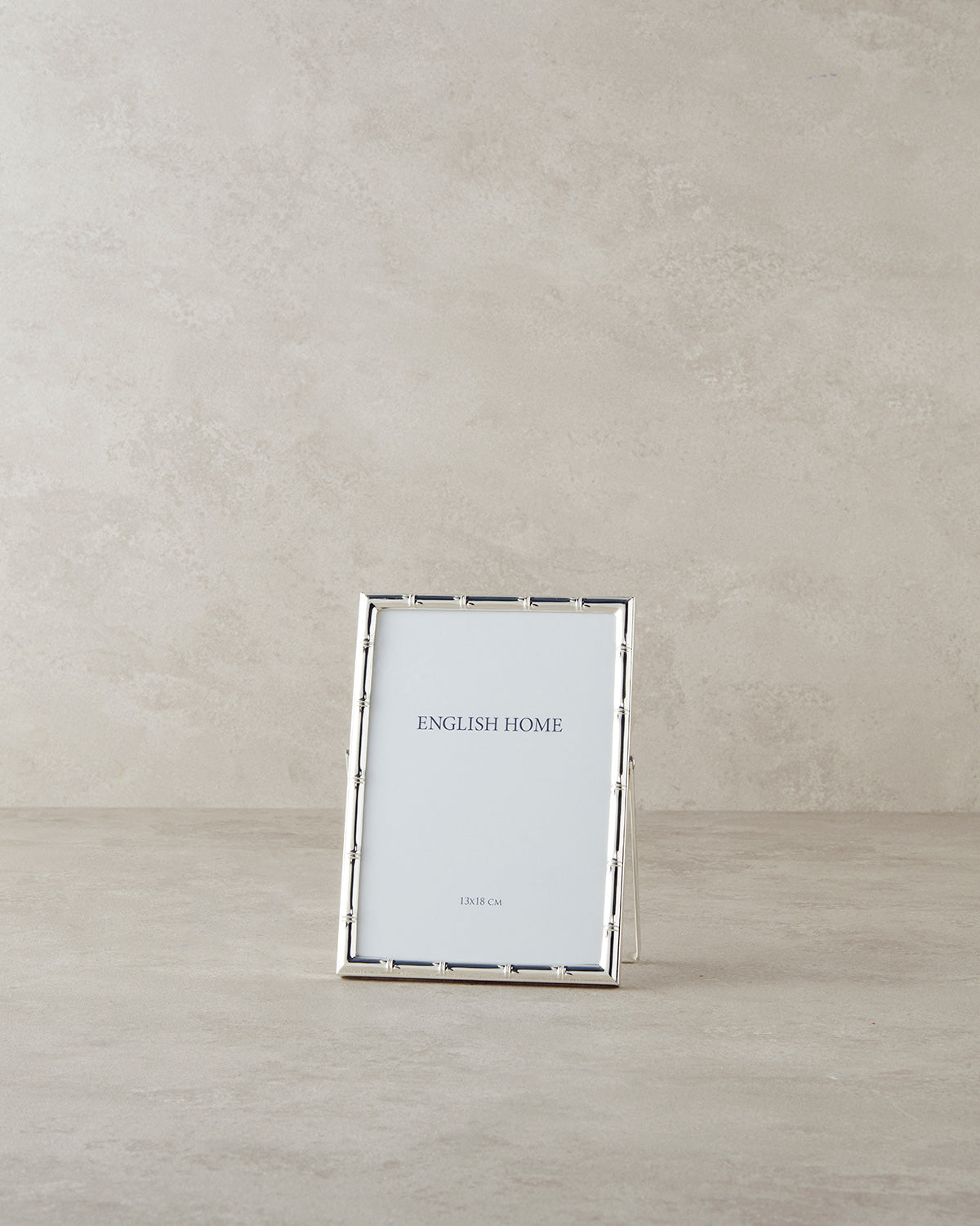 Bamboo Metal Photo Frame - Silver - 13x18 cm
