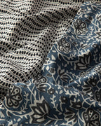 Floral Trail Crêpe Double Size Duvet Cover Set 200x220 cm Blue (view 6)