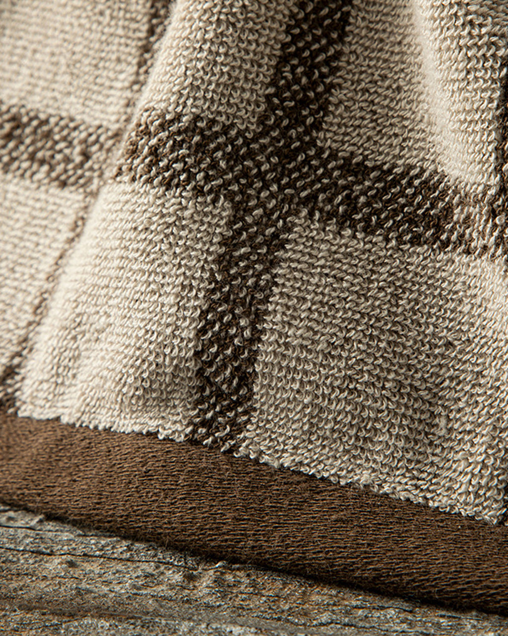 Square Cotton Hand Towel 30x40 cm Beige-Brown (view 3)