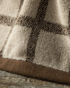 Square Cotton Hand Towel 30x40 cm Beige-Brown (view 3)