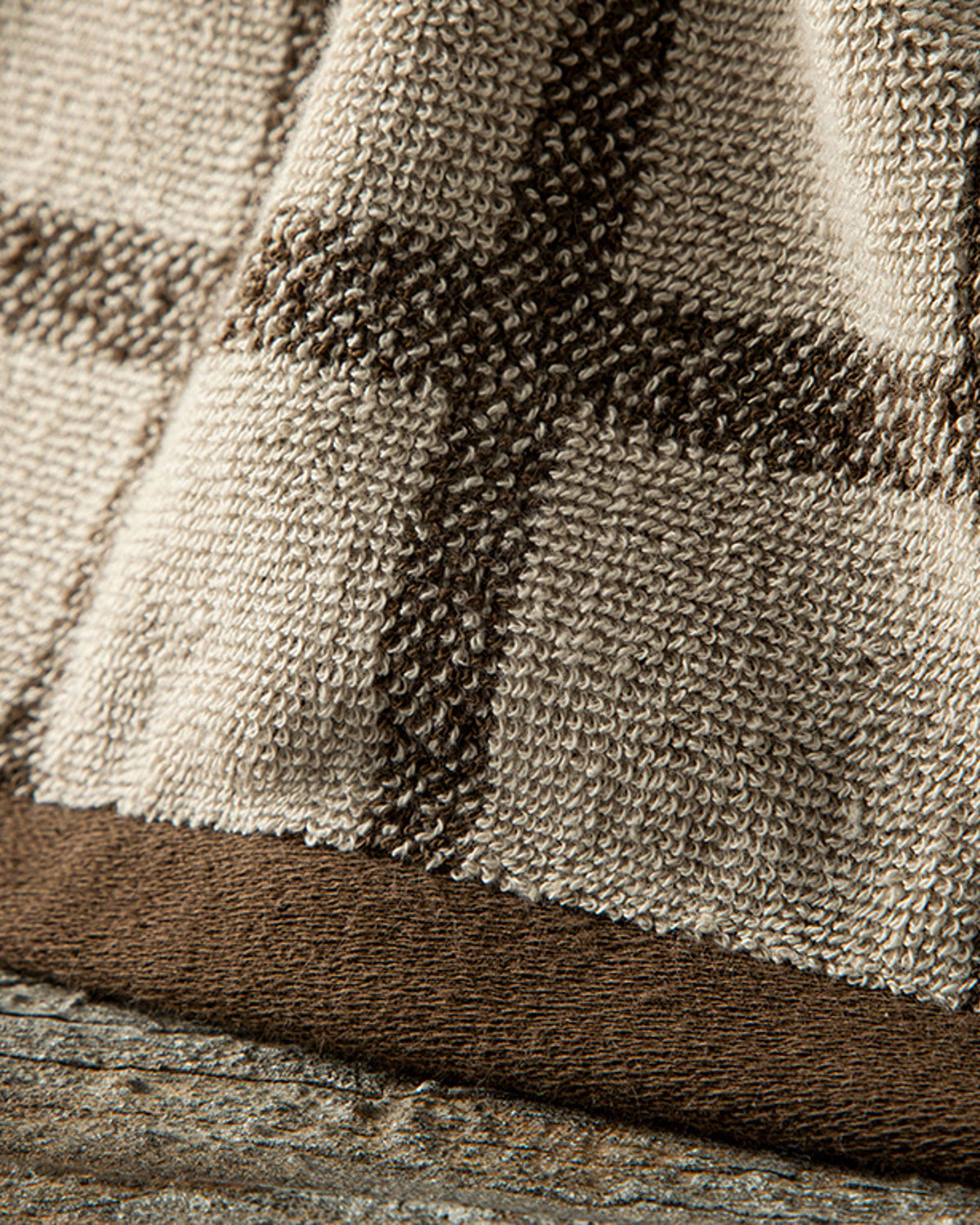 Square Cotton Hand Towel 30x40 cm Beige-Brown (view 3)
