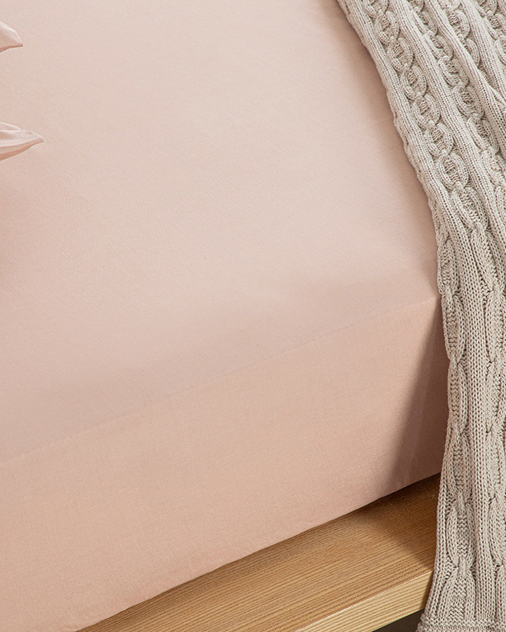 Novella Premium Soft Cotton Fitted Sheet Set - Gray - Double 160x200 cm (view 5)