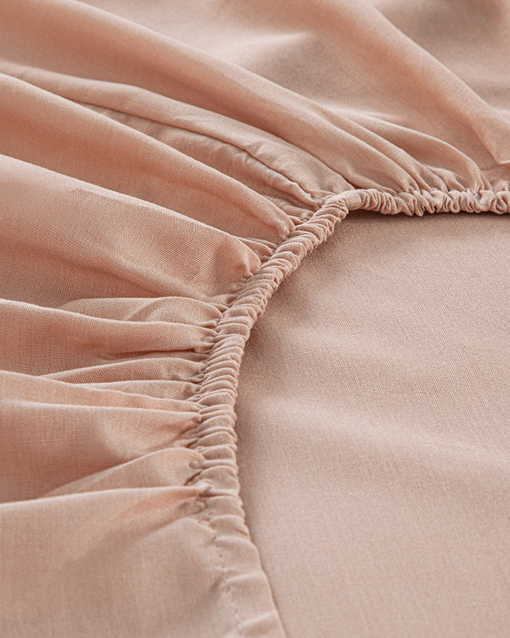 Novella Premium Soft Cotton Fitted Sheet Set - Beige - Single 100x200 cm (view 6)