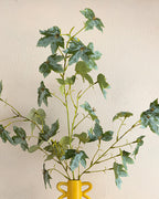 Mini Maple Stem Plastic Single Branch Artificial Flower 100 cm Green