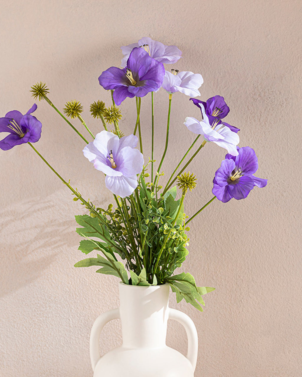 Narcissus Plastic Single Branch Artificial Flower 60 cm Violet