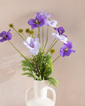 Narcissus Plastic Single Branch Artificial Flower 60 cm Violet