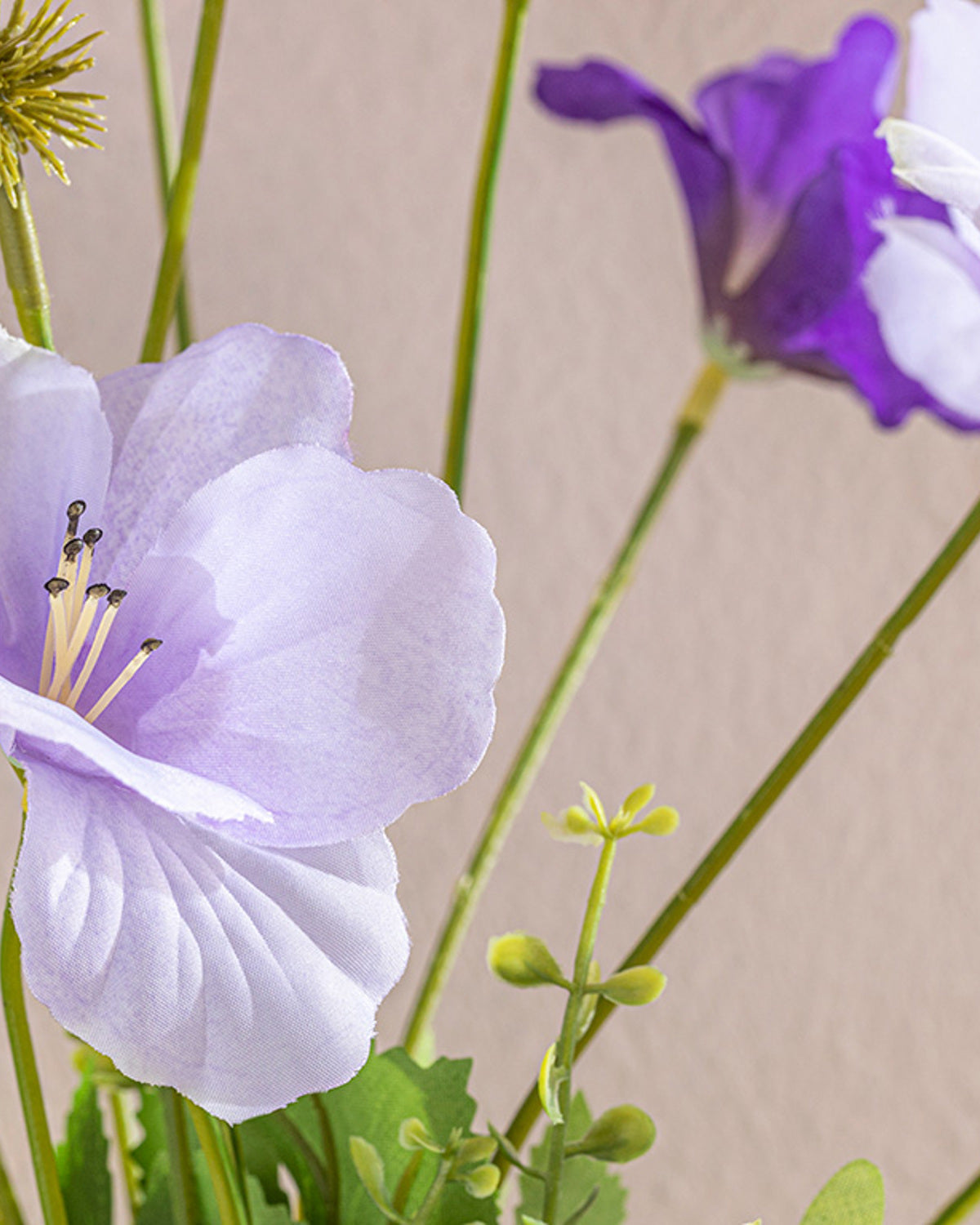 Narcissus Plastic Single Branch Artificial Flower 60 cm Violet (view 2)