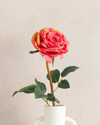 Classy Rose Plastic Single Branch Artificial Flower 64 cm - Light Pink