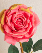 Classy Rose Plastic Single Branch Artificial Flower 64 cm - White (view 2)