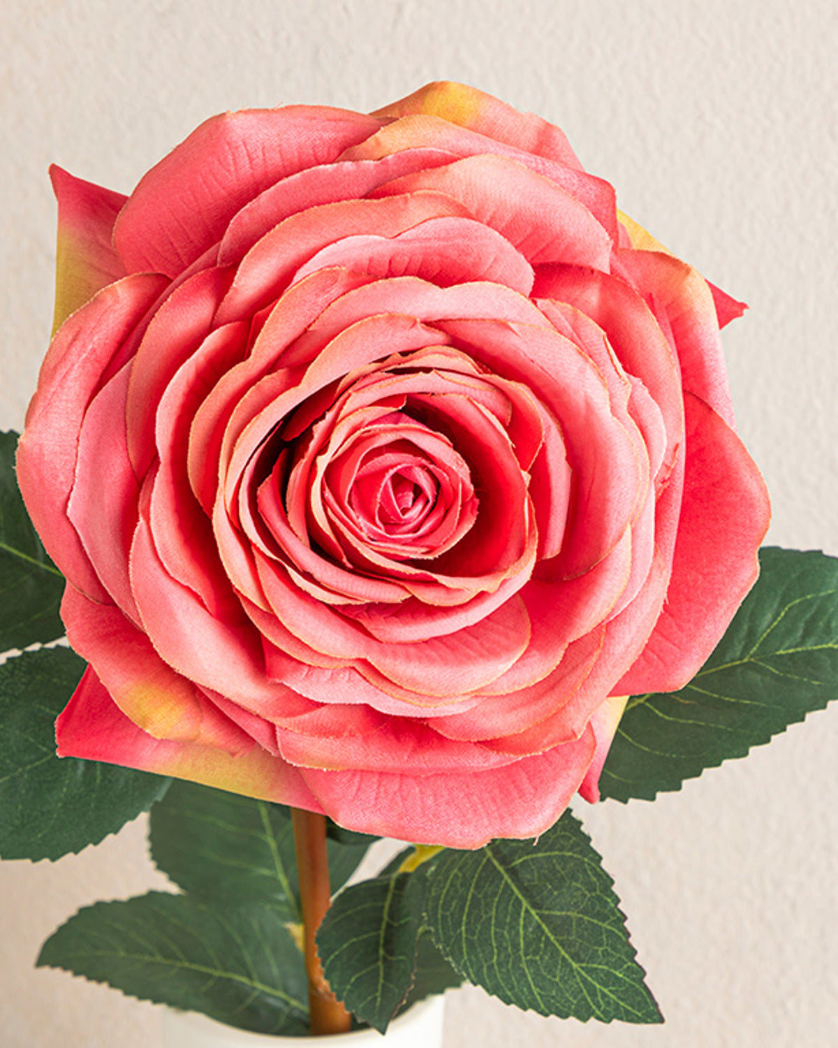 Rosalie Plastic Single Branch Artificial Flower 65 cm Pink (view 2)