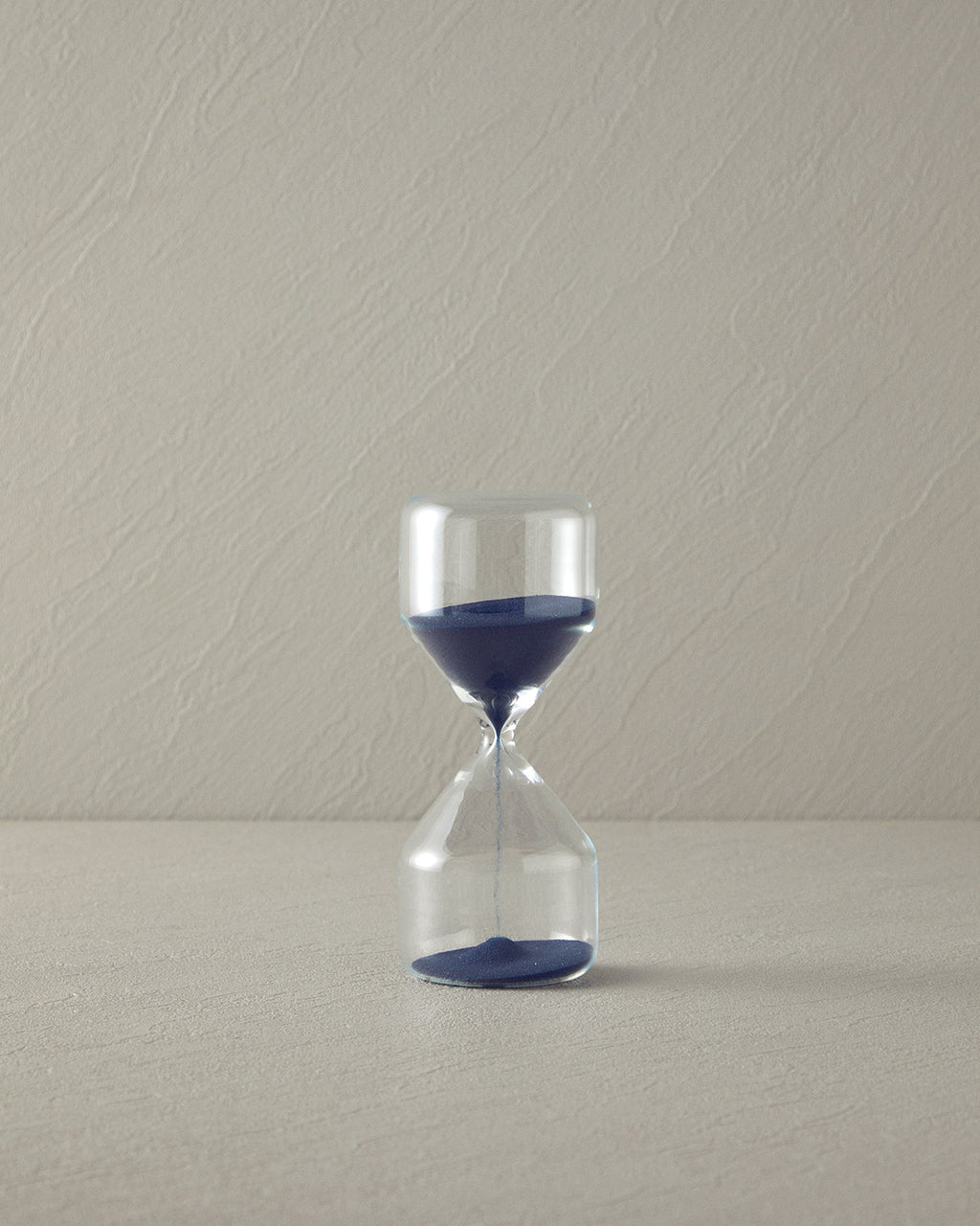Elisa Glass Hourglass 6.5x6.5x15 cm Blue