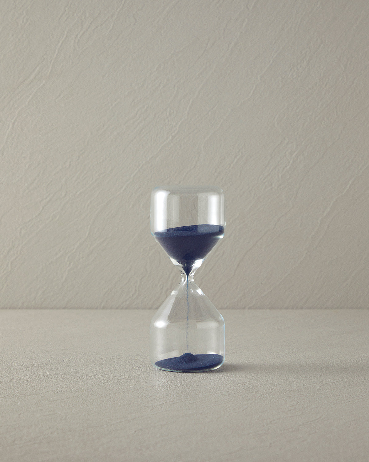 Elisa Glass Hourglass 6.5x6.5x15 cm Blue