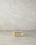 Deluxe Glass Decorative Box Gold - 14x16x6 cm