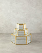 Deluxe Glass Decorative Box Gold (view 4)